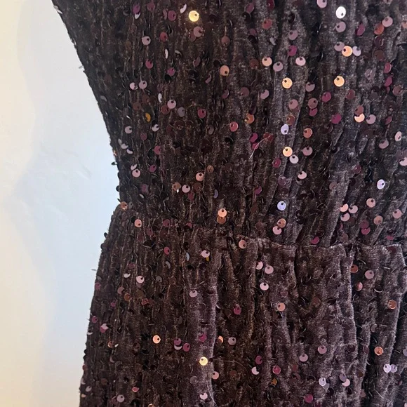 Baltic Born Sequin Maxi Dress in Deep Brown - Picture 5 of 10